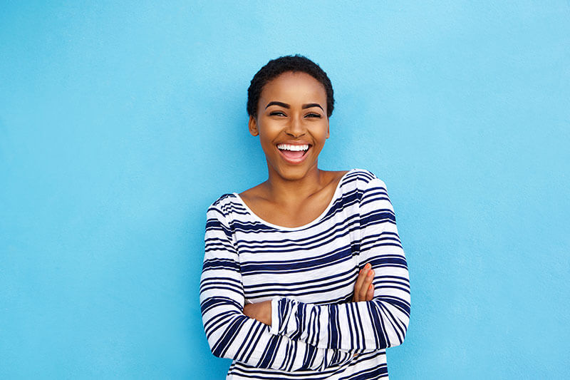 Happy young woman